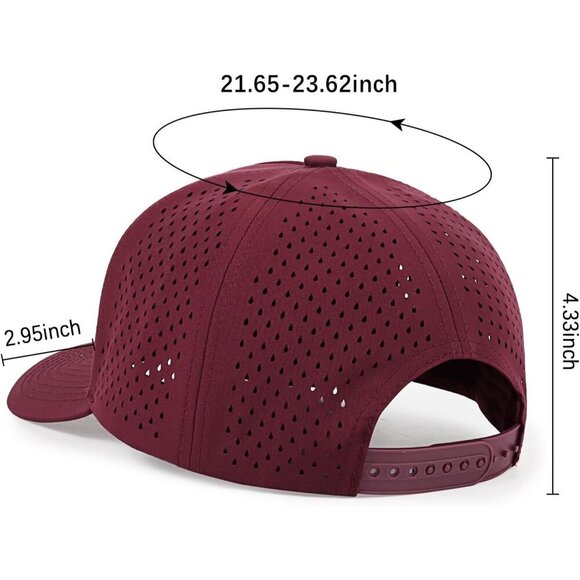 Baseball Cap Red Hat Sun And Rain Cap For Men Women